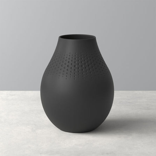 Manufacture Collier Noir Vase Perle Tall 16 x 16 x 20 cm