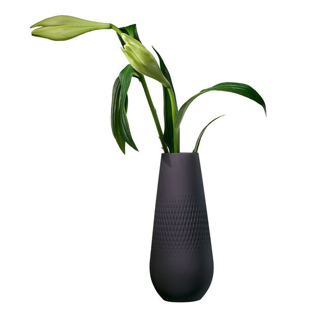 Manufacture Collier Noir Vase Carré tall 11,5x11,5 x 26 cm