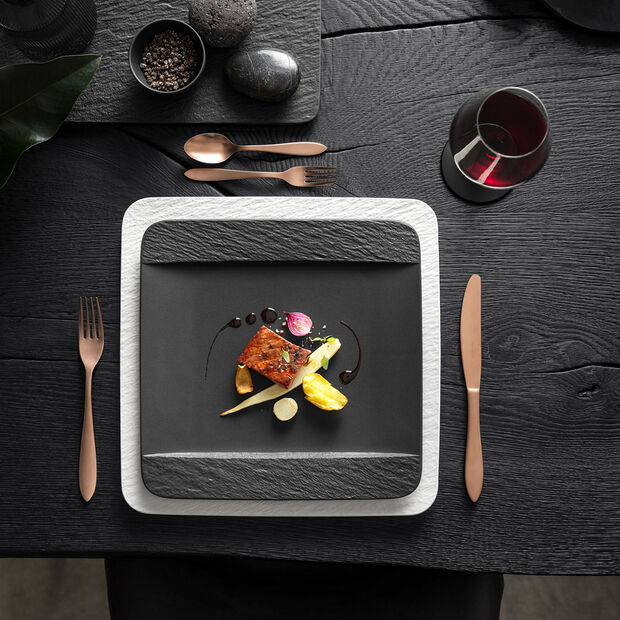 Manufacture Rock Square Dinner Plate 28 x 28 x 2 cm