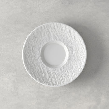 Manufacture Rock Blanc coffee cup saucer, white, 15.5 x 15.5 x 2 cm