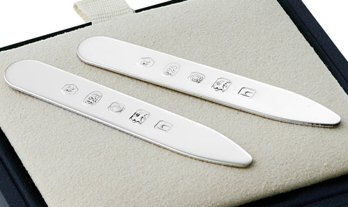 Silver hot sale collar stays