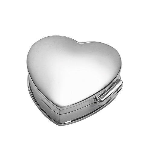 Sterling Silver Heart Pill Box Keepsake