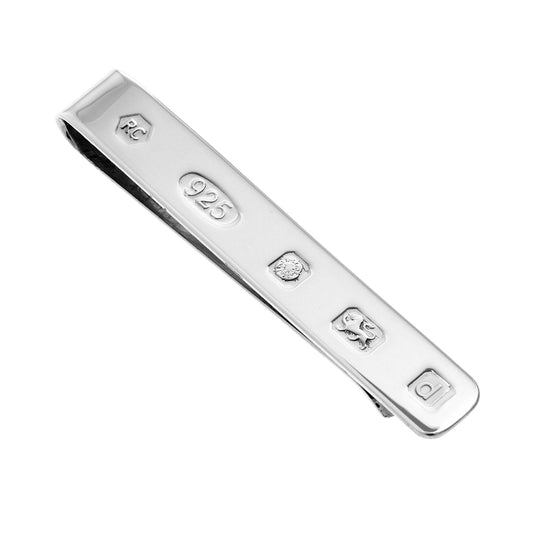 Large Hallmark Sterling Silver Tie Slide