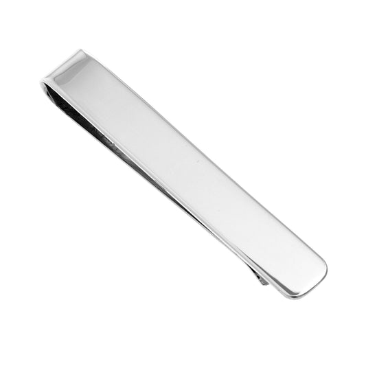 Plain Sterling Silver Tie Slide