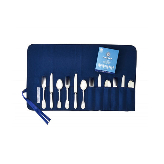 12 Piece Anti-Tarnish Silver Cutlery Storage Roll 26cm